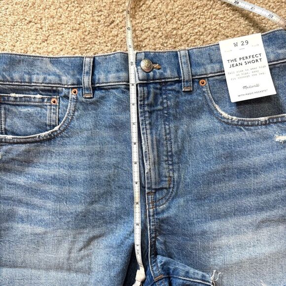 NWT ✨ Madewell Perfect Vintage Short in Lockeford distressed wash, size 29 - Picture 8 of 9